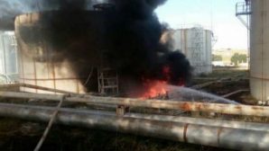 В Шымкенте при пожаре на нефтебазе погиб человек