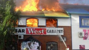 Крупный пожар произошел в кафе в Костанае