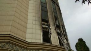 В Алматы произошел пожар в многоэтажке