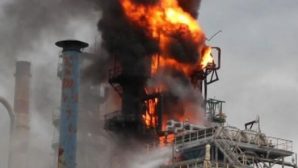 На Атырауском нефтеперерабатывающем заводе произошел пожар