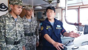 Студенты военной кафедры Yessenov University прошли практику на боевых кораблях