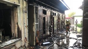 Туркестанская область: рано утром дотла сгорело кафе