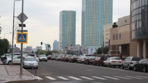 Астана: в центре столицы перекрыт проспект