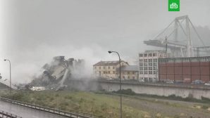 В Италии рухнул мост: 35 человека погибло