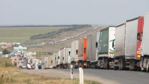 На казахстанско-российской границе простаивают сотни фур