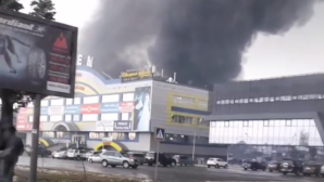 Барахолка горела в Алматы. Видео