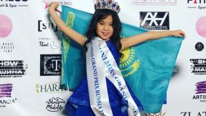7-летняя казахстанка победила на конкурсе красоты в Москве