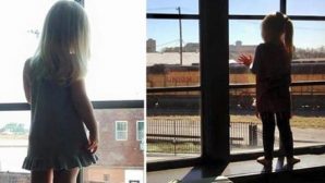 Три года девочка махала проводнику поезда из окошка. Но однажды вместо нее он увидел в окне табличку