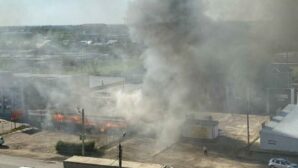 Обменный пункт и летнее кафе сгорели в Уральске