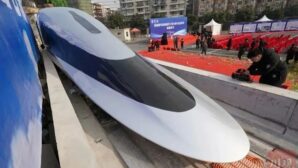 В Китае представили прототип суперскоростного поезда на магнитной подушке